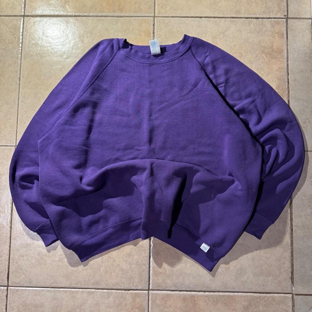 Vintage 90s discus athletic heavyweight purple crewneck Size XXL in Mens